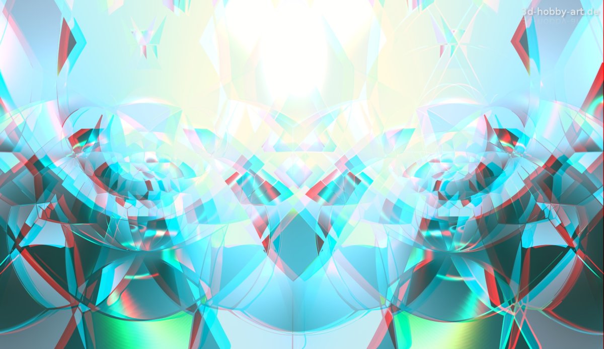 Abstract Mirrored -anaglyph