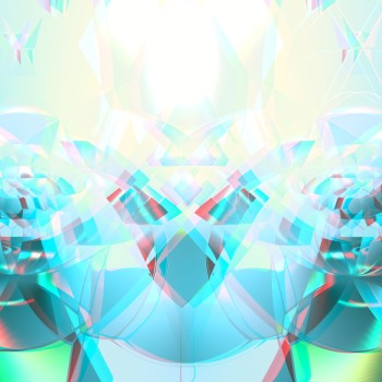 Abstract Mirrored -anaglyph